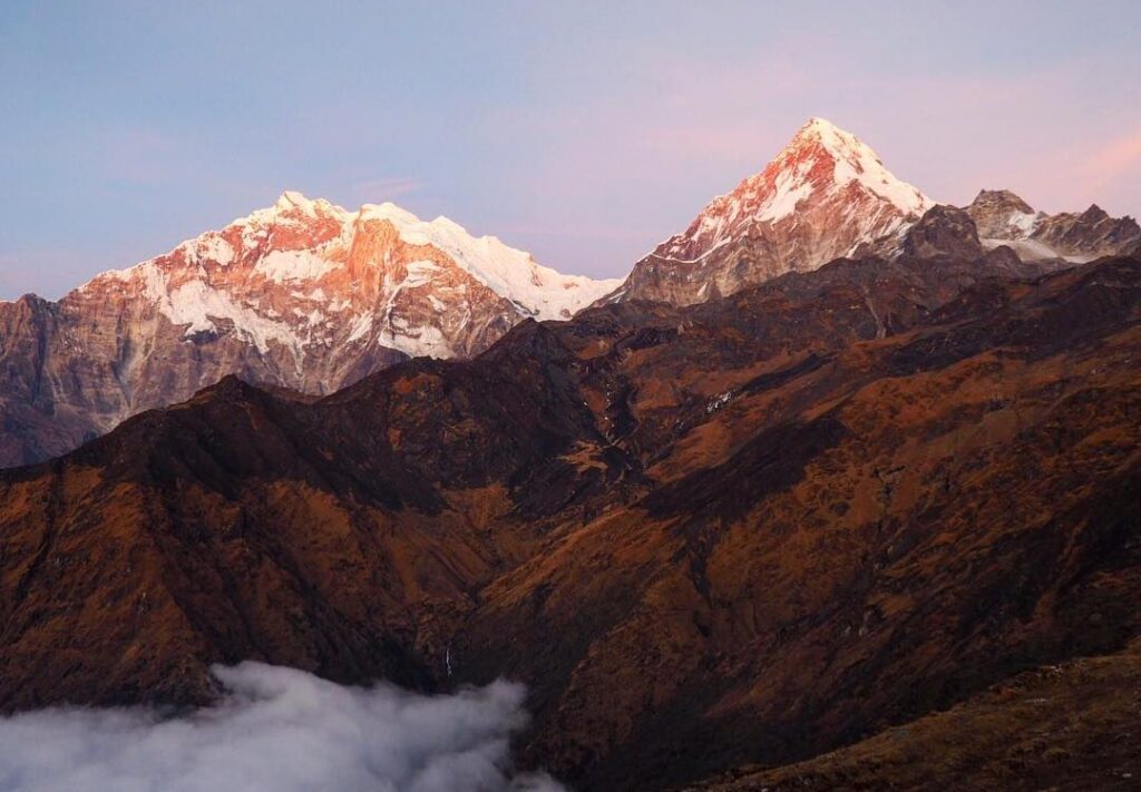 Sunset View of Khopra Danda Trek