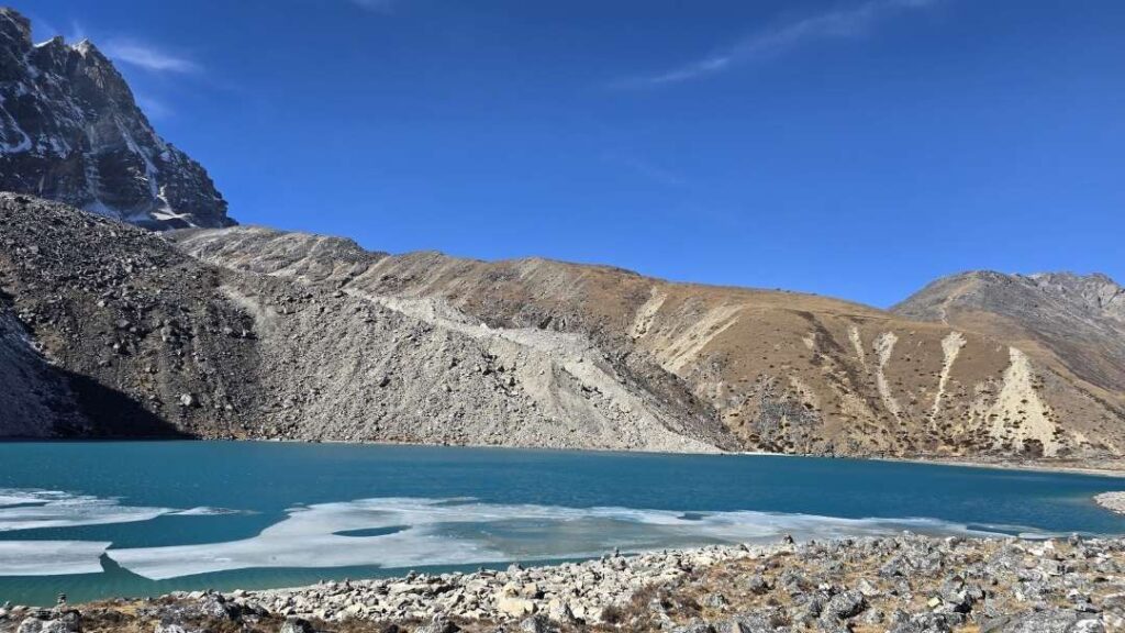 Frozen Gokyo Lake