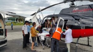Helicopter medical evacuation in Nepal