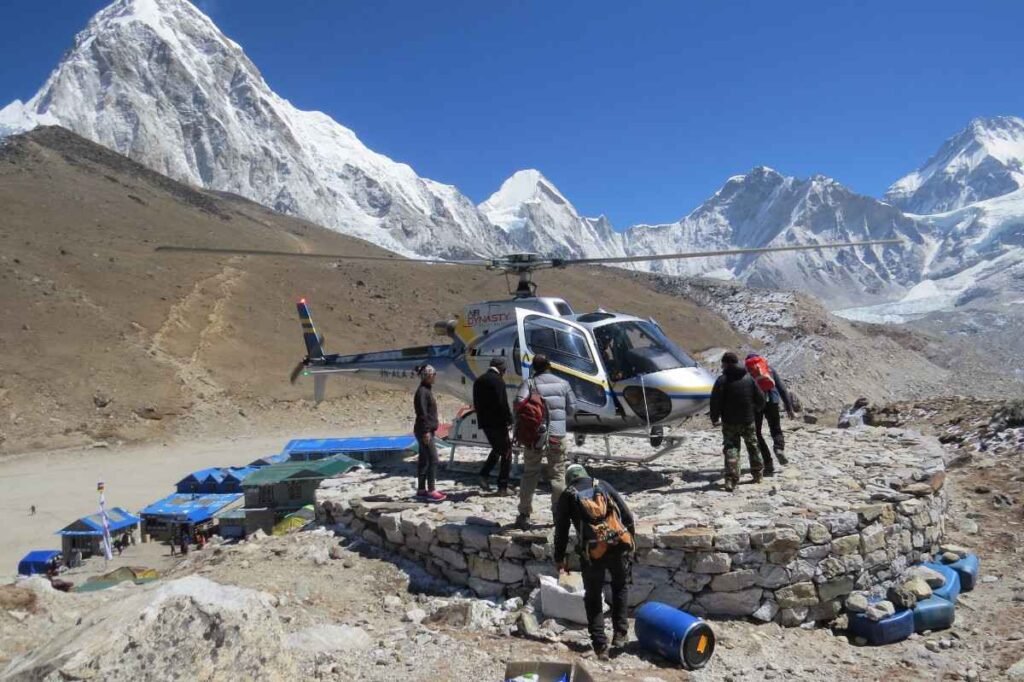 Rescue from Gorakshep during Everest Base Camp Trek