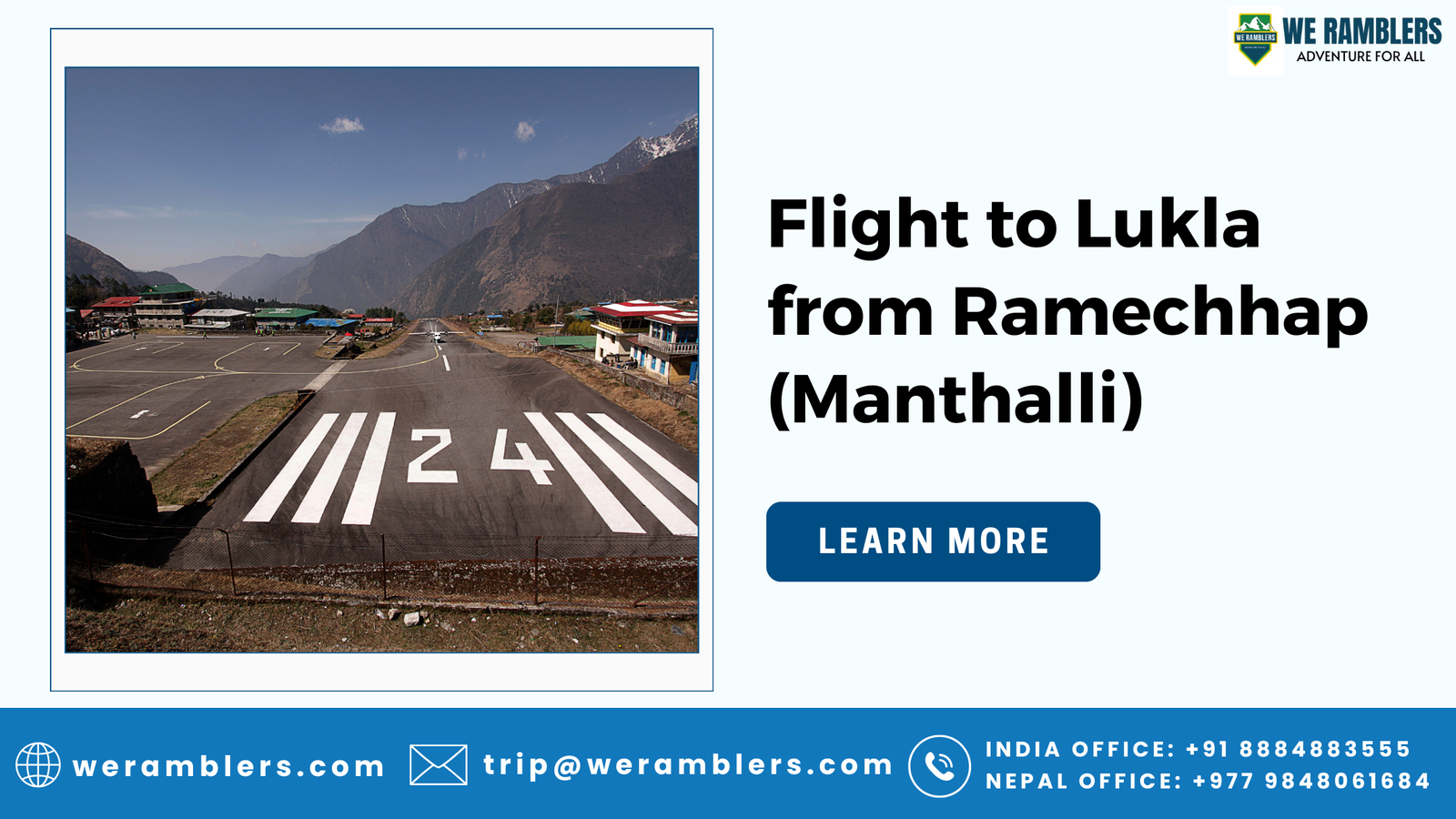 Flight to Lukla from Ramechhap (Manthalli)