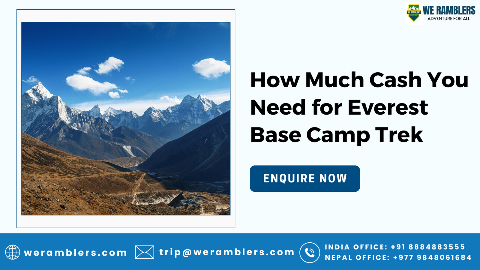 How Much Cash You Need for Everest Base Camp Trek