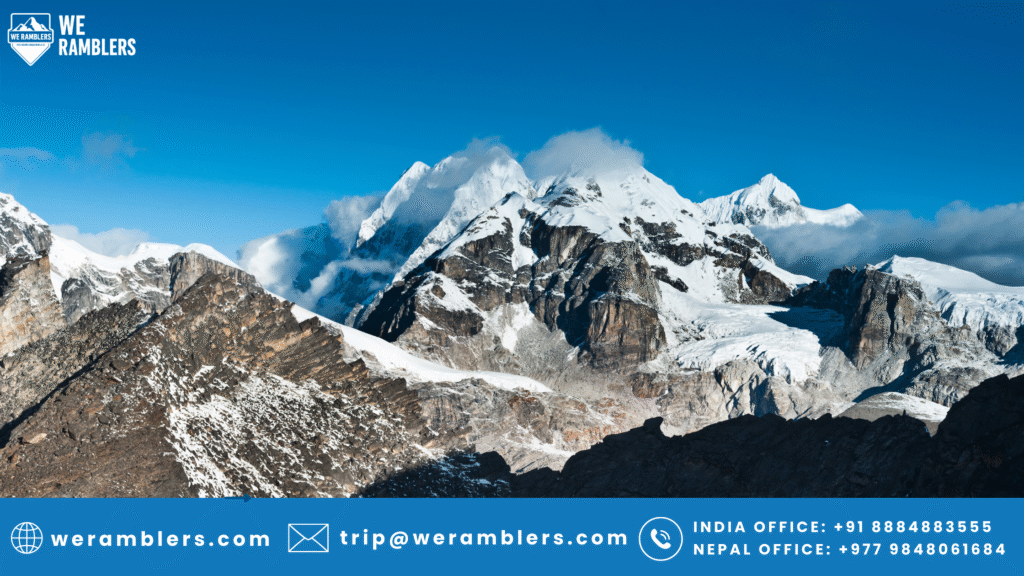 Mountain Summits Scene Viewed from Gokyo Ri Peak