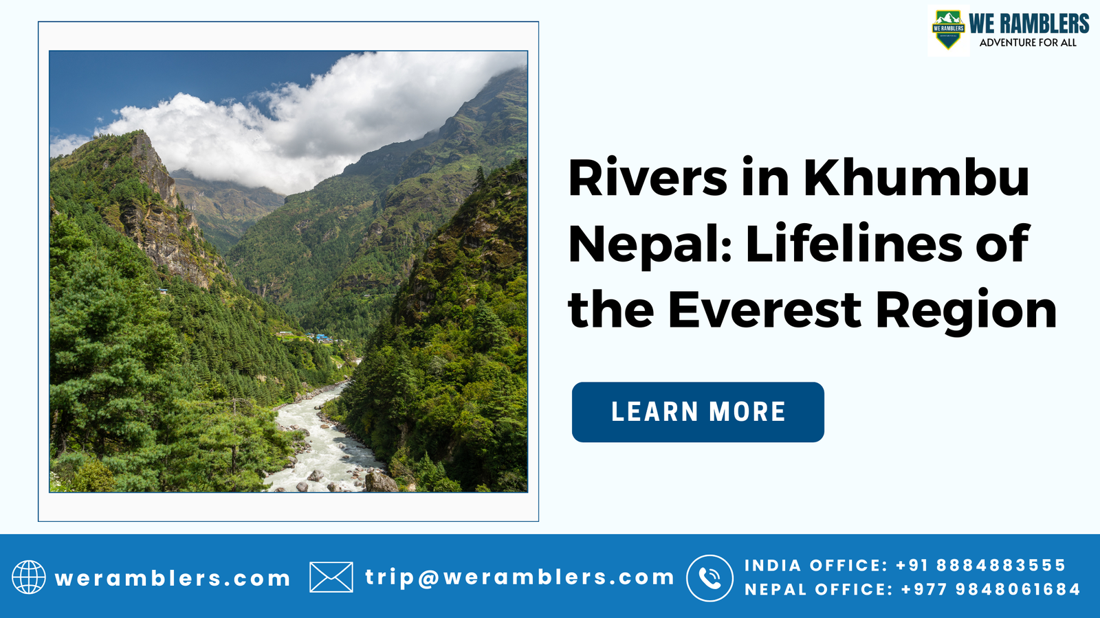 Rivers in Khumbu Nepal