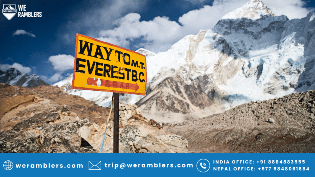 Route to everest base camp nepal