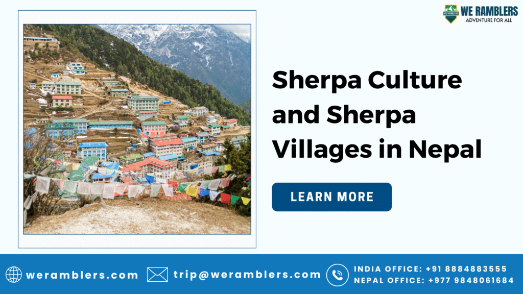 Sherpa Culture and Sherpa Villages in Nepal
