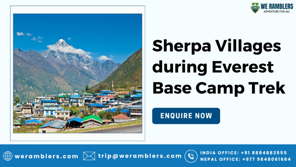 Sherpa Villages during Everest Base Camp Trek