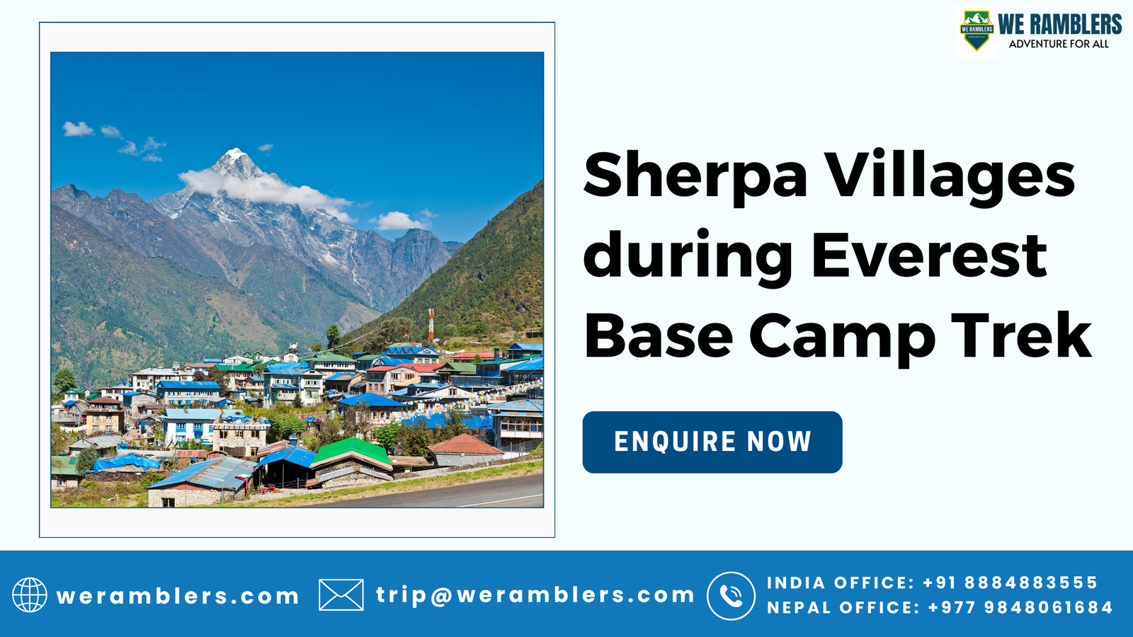 Sherpa Villages during Everest Base Camp Trek