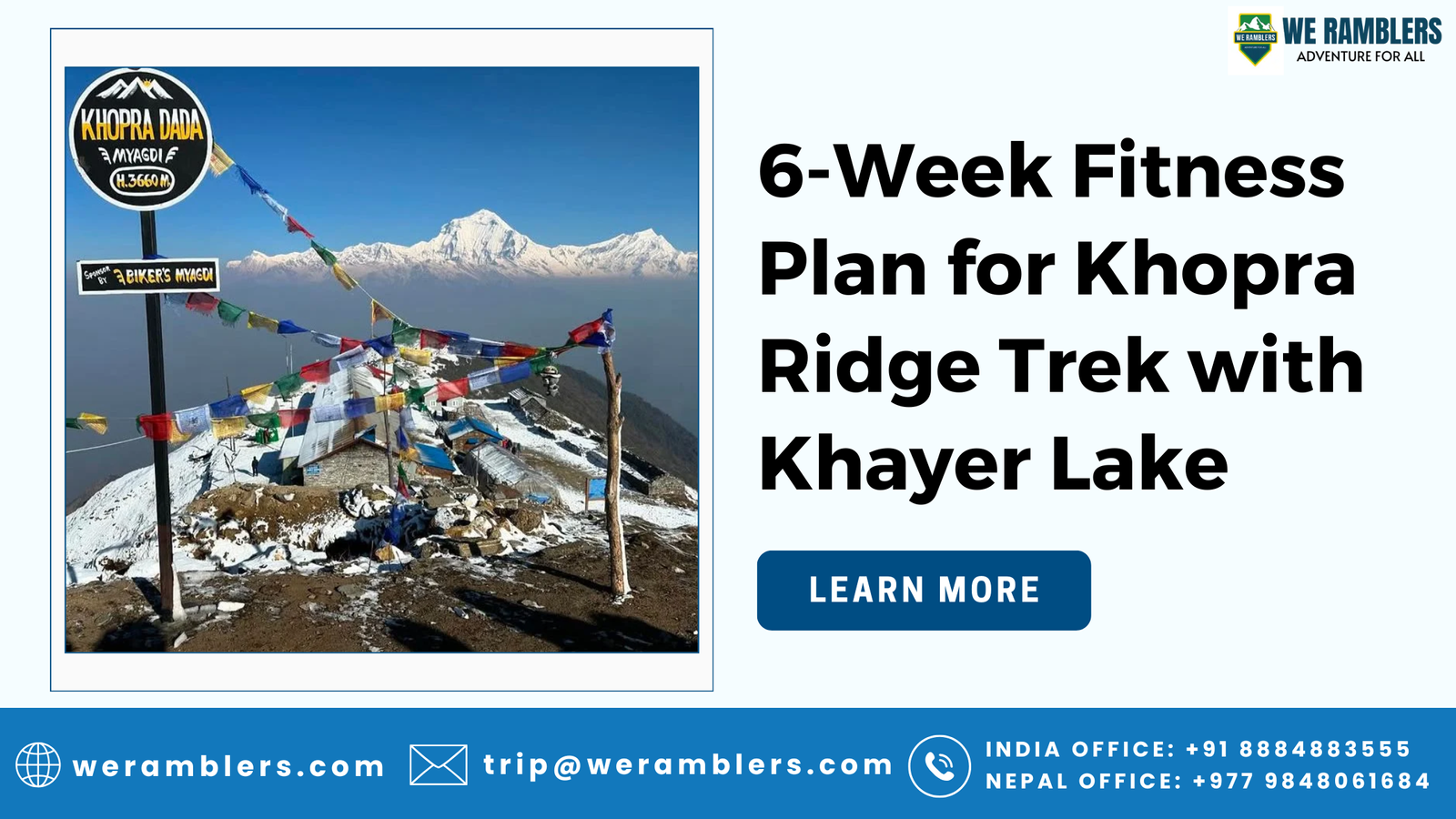 Khopra Ridge Training Plan