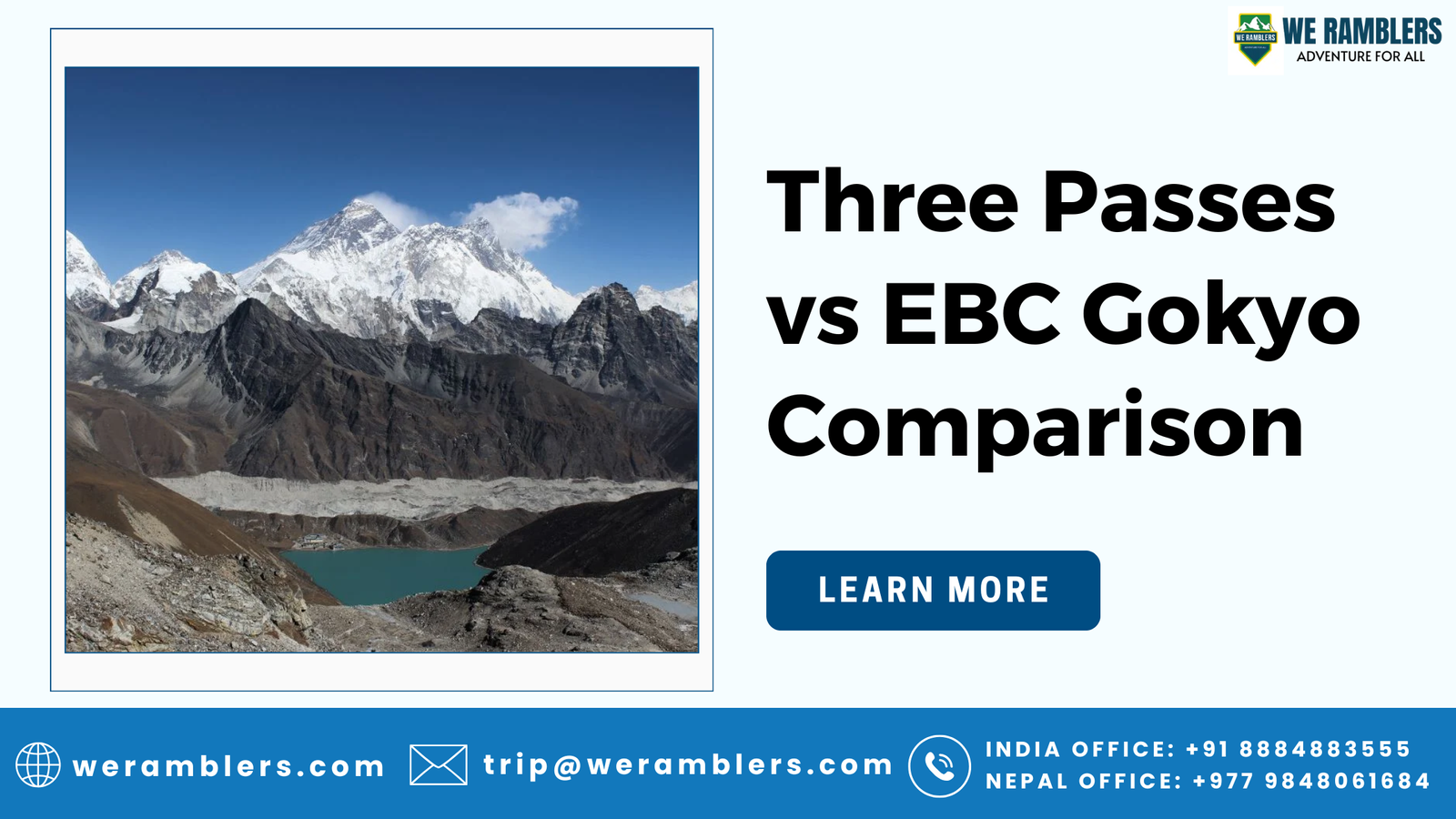 Three Passes vs EBC Gokyo Comparison