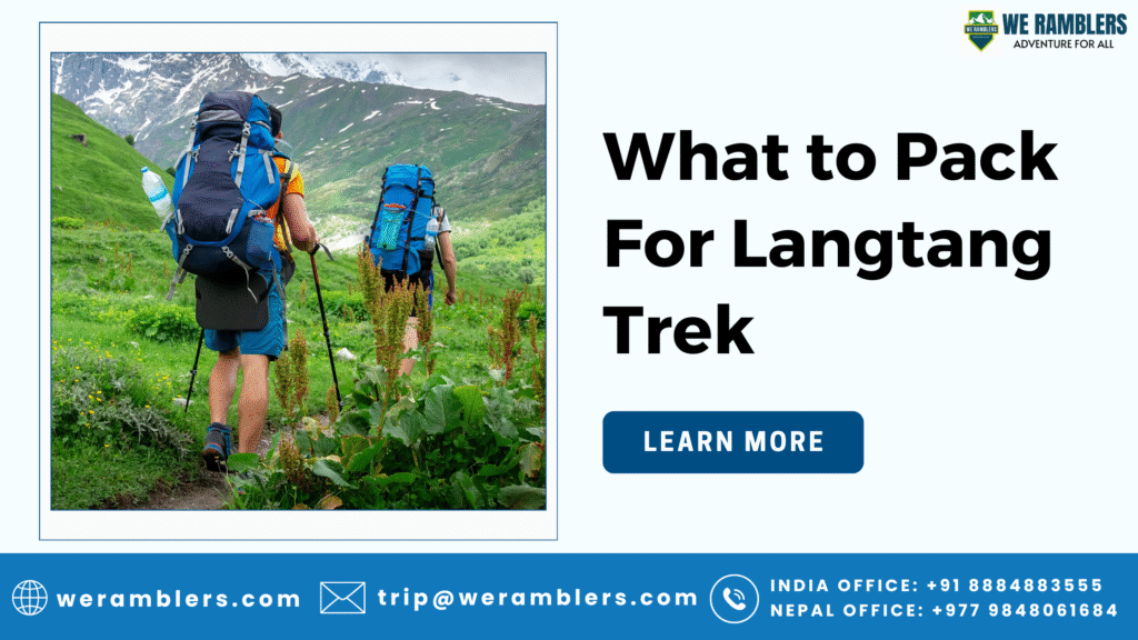 What to Pack For Langtang Trek