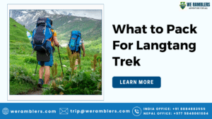 What to Pack For Langtang Trek