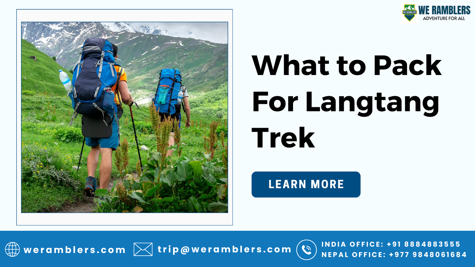 What to Pack For Langtang Trek