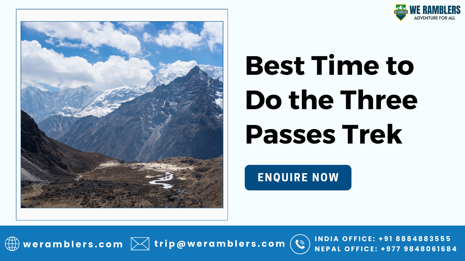 Best Time to Do the Three Passes Trek
