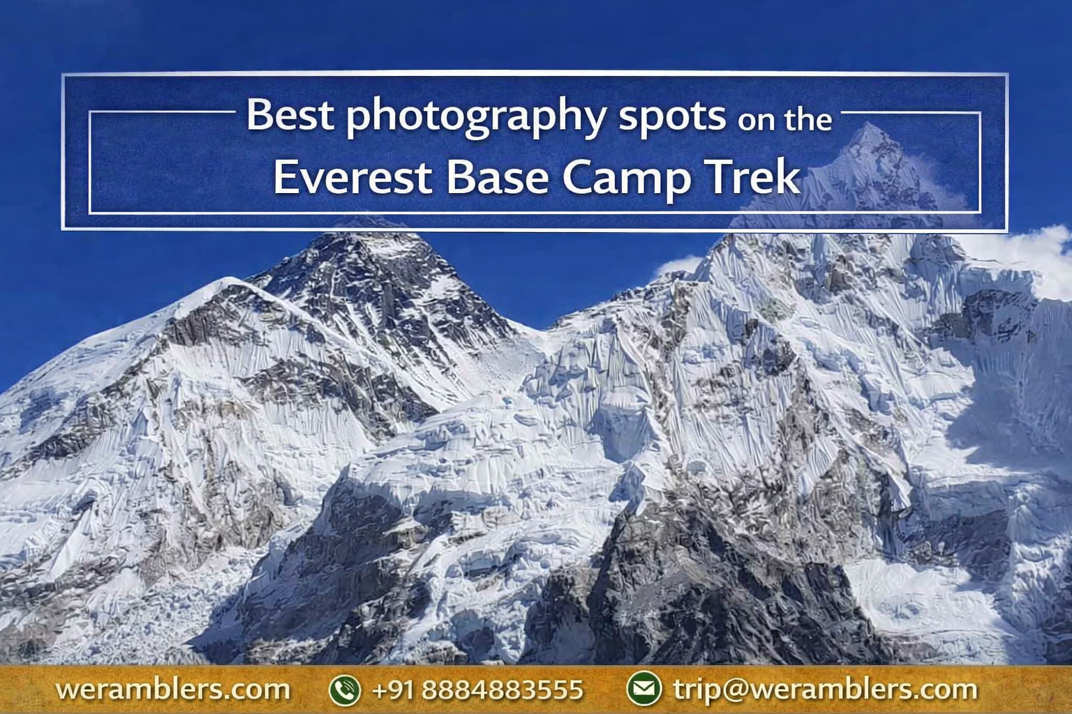 Best Photography Spots on the Everest Base Camp Trek