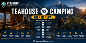 Teahouse vs Camping Trek in Nepal
