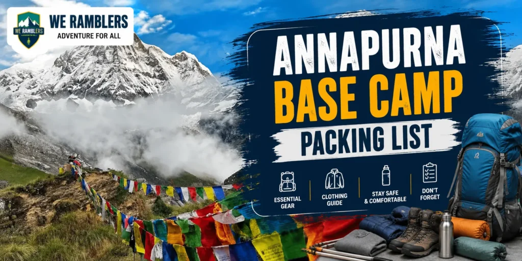Annapurna Base Camp Packing List