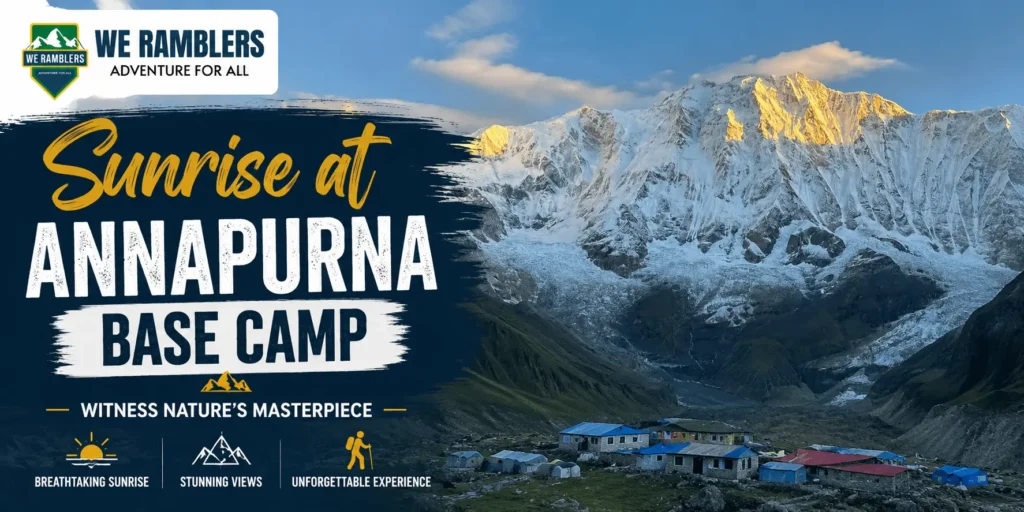 Sunrise at Annapurna Base Camp